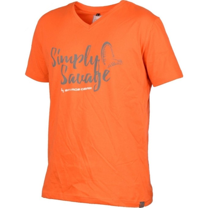 Футболка SAVAGE GEAR Simply Savage Orange L 57060