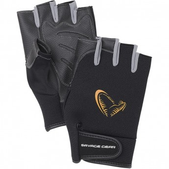 Перчатки SAVAGE GEAR Neoprene Half Finger L Black