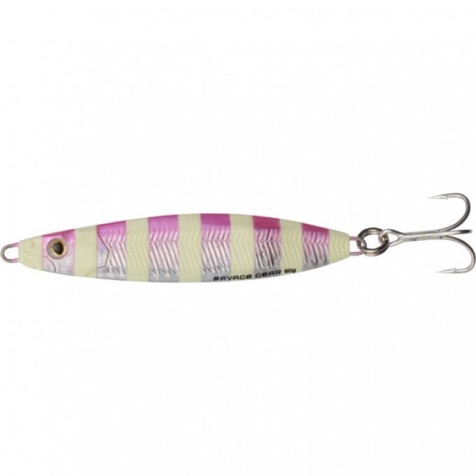 Пилькер SAVAGE GEAR Psycho Sprat 45g 03-Pink Glow Zebra 57519
