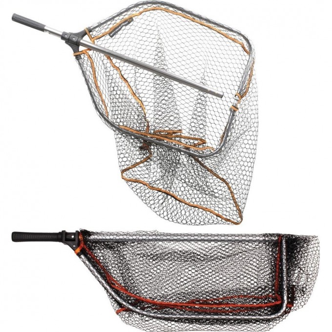 Подсачек SAVAGE GEAR Pro Folding Rubber Large Mesh Landing Net XL (70x85cm) 50804