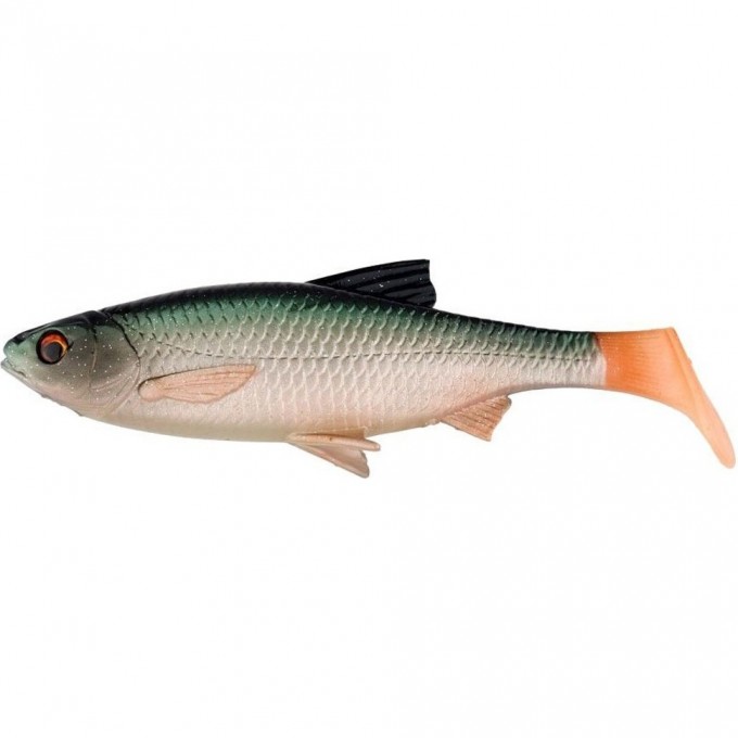Приманка SAVAGE GEAR 3D LB River Roach Paddletail 18cm 70g 10pcs Green Silver G 63708